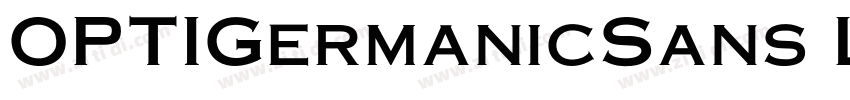 OPTIGermanicSans Lit字体转换